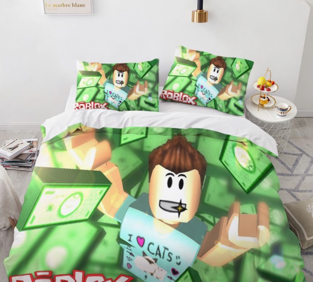 

Комплект постельного белья из трех частей с 3D рисунком Roblox Роблокс №9
