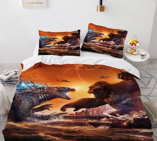 

Комплект постельного белья с 3D рисунком Годзилла #3
