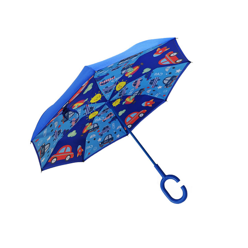 

Детский зонт наоборот обратного сложения Up-Brella Fun Car-Blue