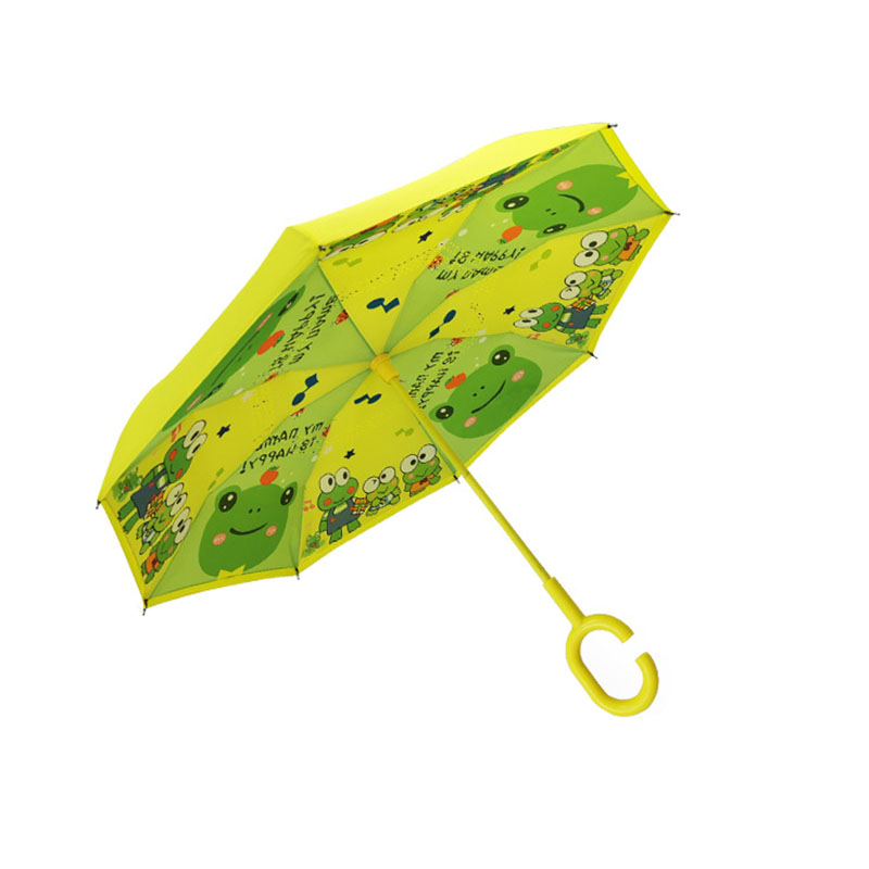 

Детский зонт наоборот обратного сложения Up-Brella Frog-Yellow