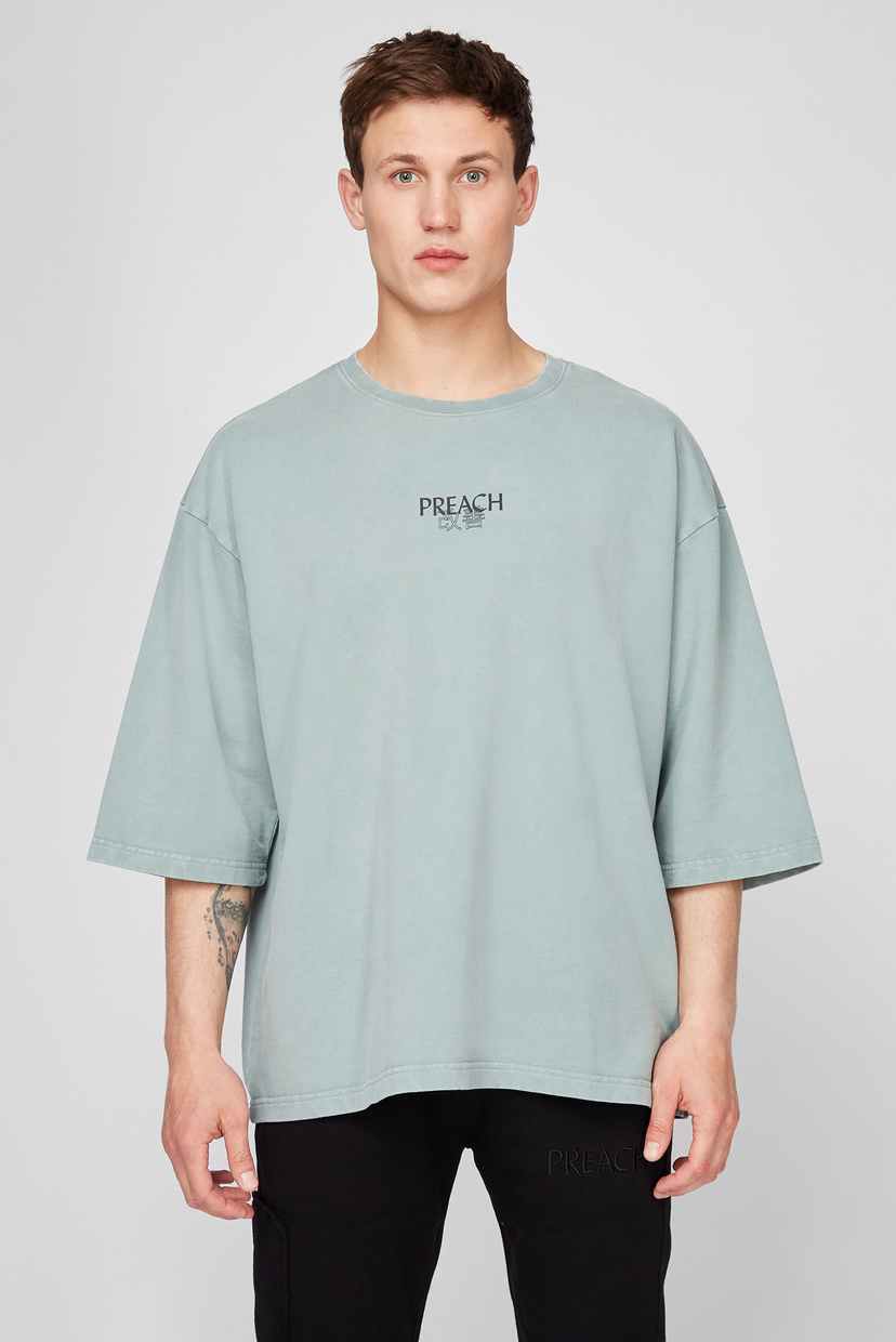 

Мужская мятная футболка Kimono Street Corner T Preach S 205107