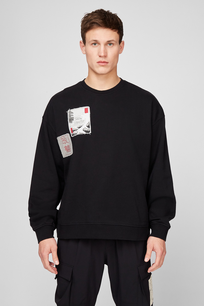 

Мужской черный свитшот Oversized Patch C Preach  205986, Мужской черный свитшот Oversized Patch C Preach S 205986