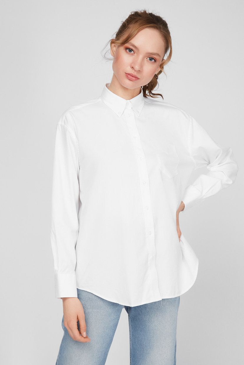 

Женская белая рубашка PINPOINT OXFORD RELAXED Gant 34 4300030