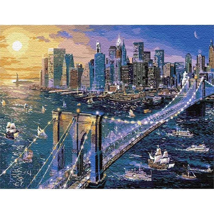 

Картина по номерам "Большое Яблоко (big)" 50*65см Идейка IDK12170