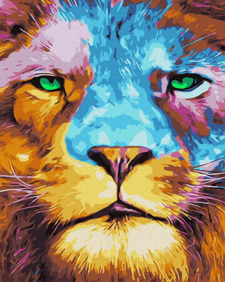 

Картина по номерам Rainbow Art "Красочный лев" XG37513-AR