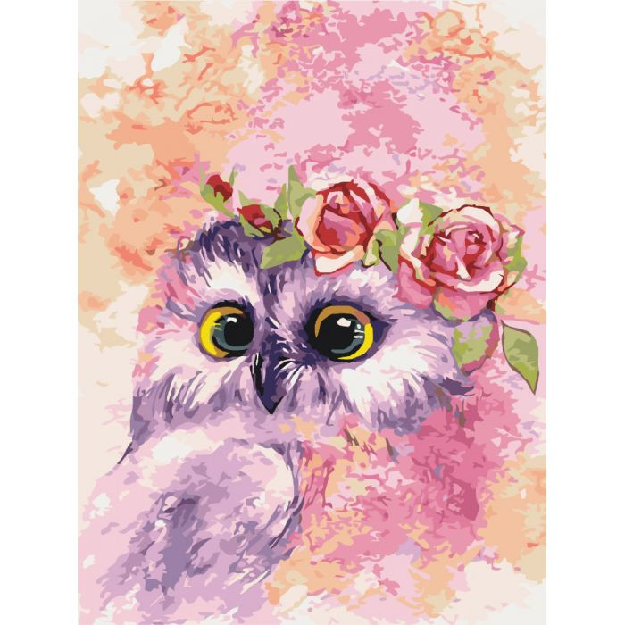 

Картина по номерам "Маленький совенок" Идейка IDK 40х50 см