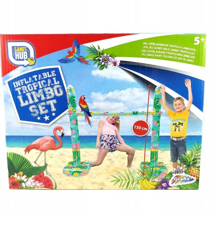

Надувной набор для игры в лимбо Games Hub бирюзовый-разноцветный PM1-11060