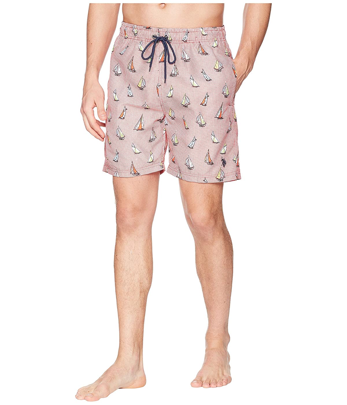 

Шорты для плавания U.S. POLO 7" Sailboat Print Swim Short Engine Red, XXL (52)