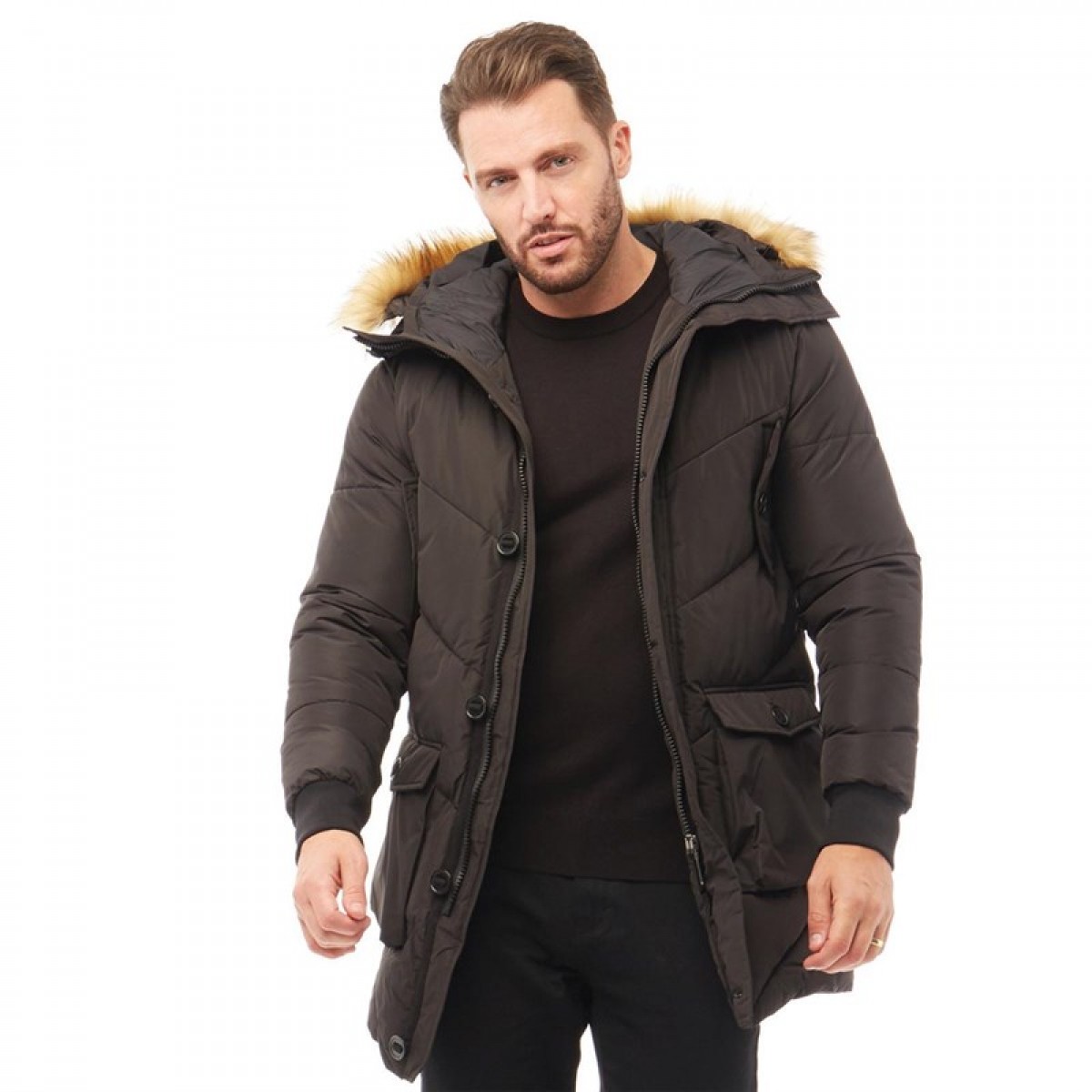 

Зимняя куртка Feraud Premium Padded Long Black Black, M (46)