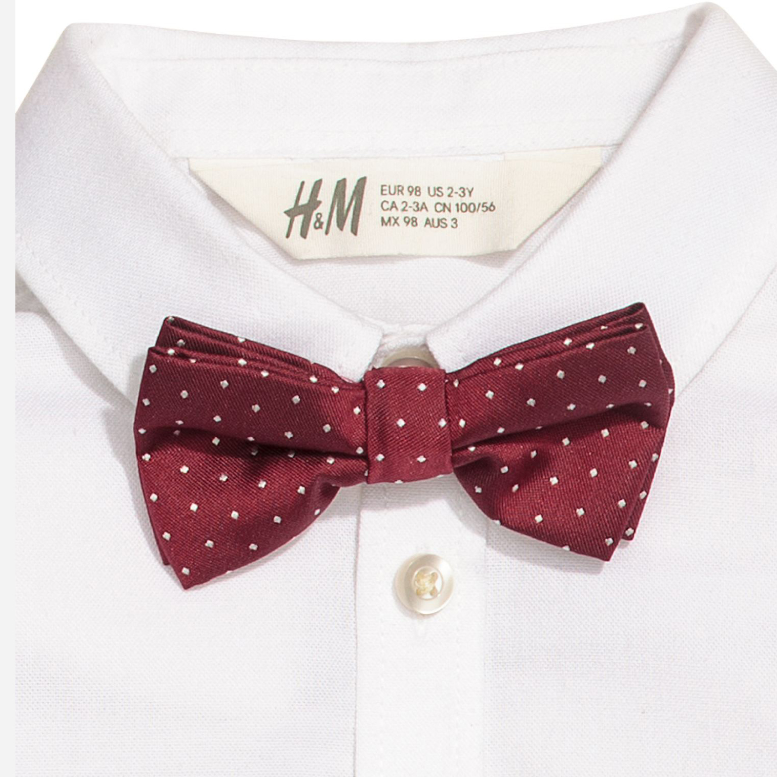 

Бабочка H&M 1602-5038346 One Size Бордовая
