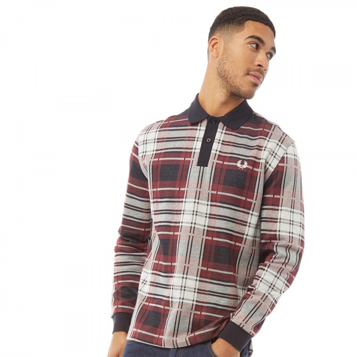 

Лонгслив Fred Perry Jacquard Check Port Multi Check, S (44)