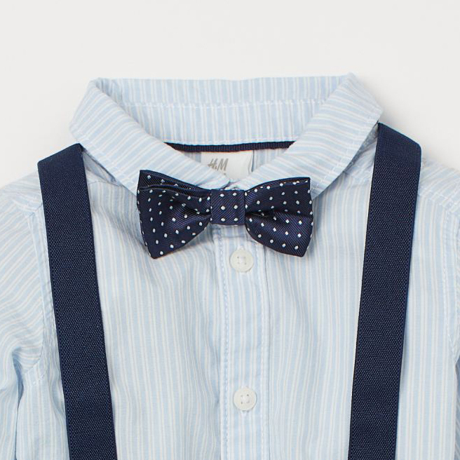 

Бабочка H&M 804-7109311 One Size Синяя горошек
