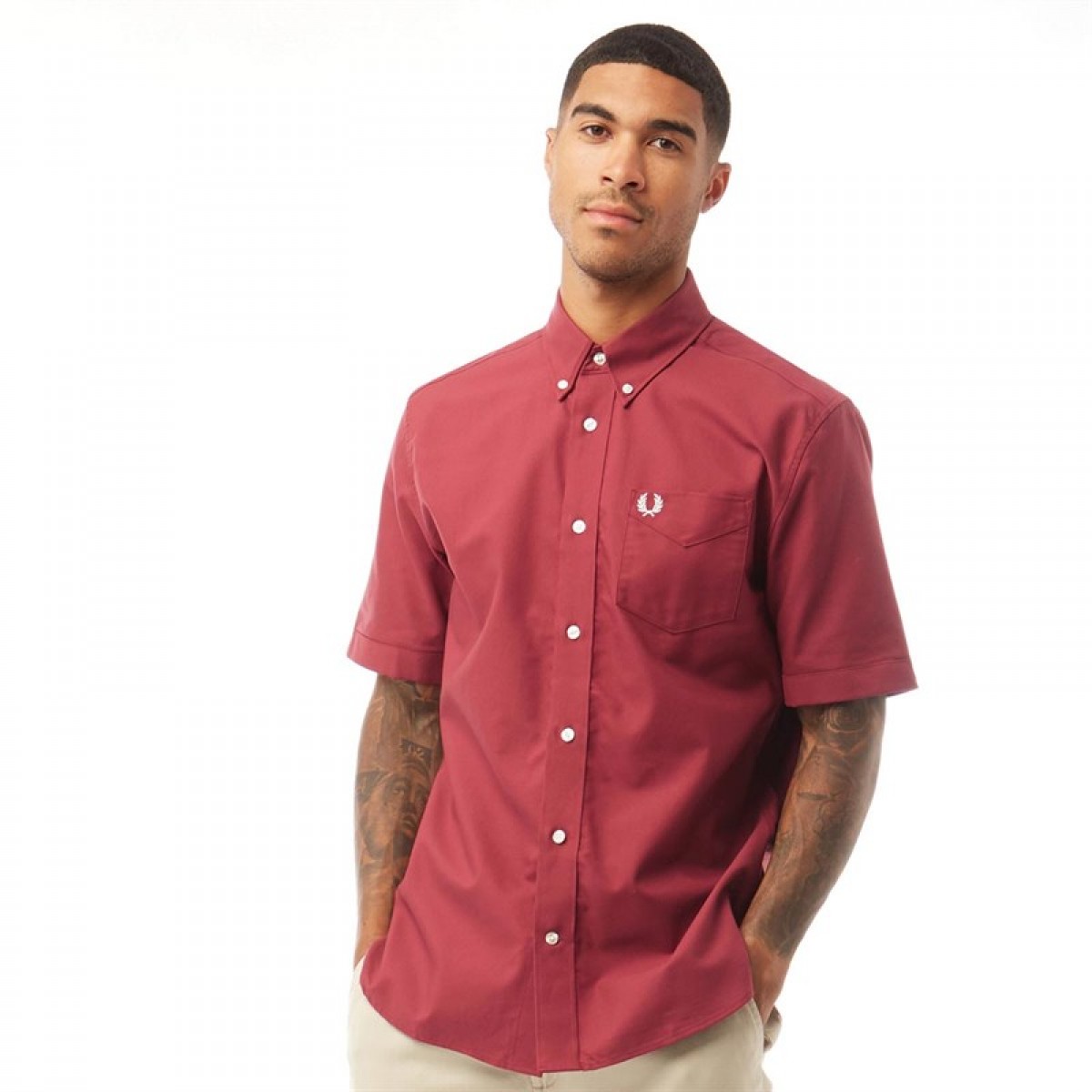 

Рубашка Fred Perry Classic Oxford Short Sleeve Shirt Maroon Maroon, S (44)