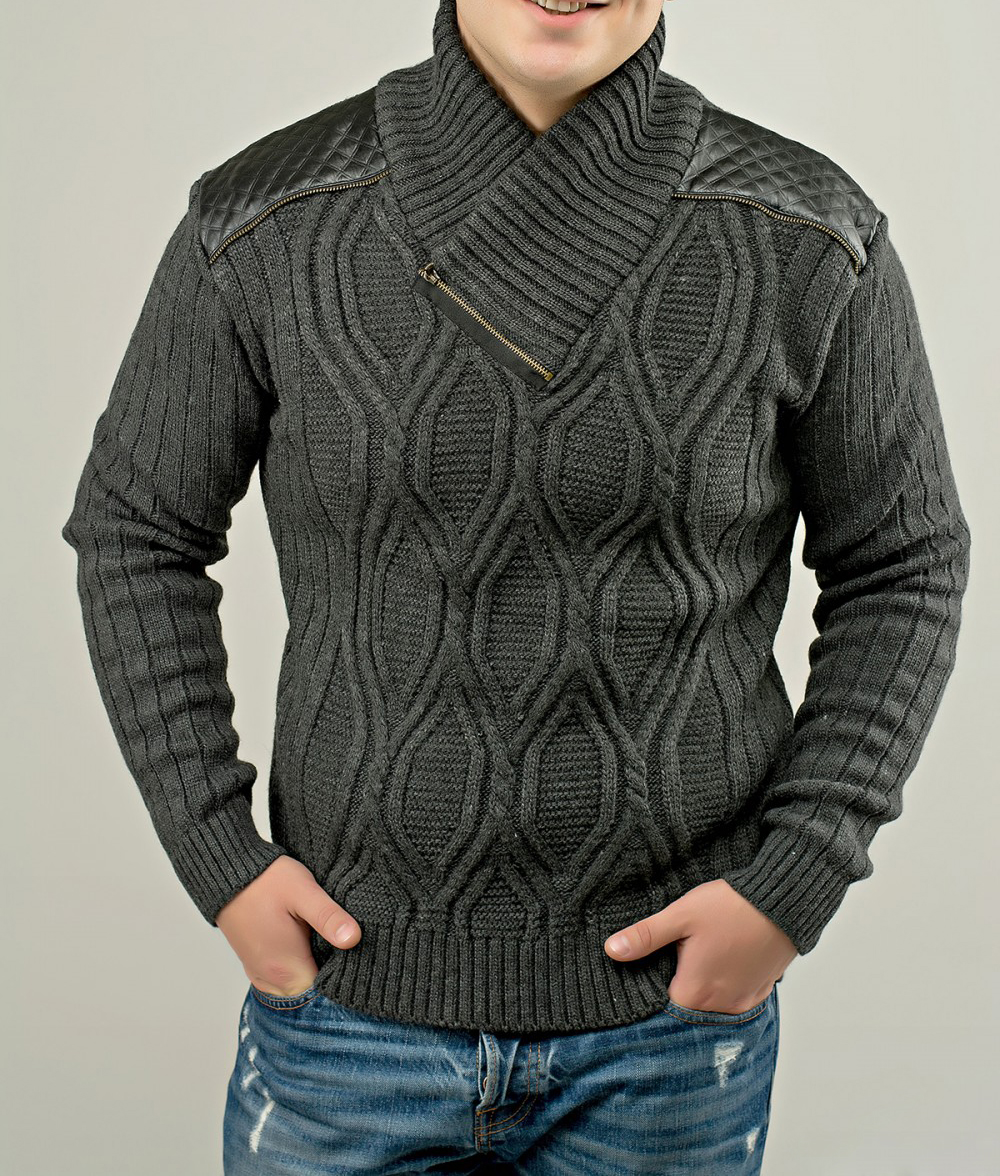

Fashions • Свитер мужской Leonid Fashions L графит (00878-лд)
