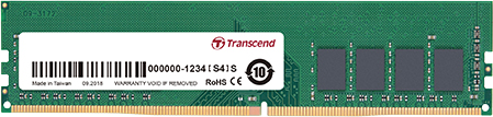 

Оперативная память Transcend DDR4-2666 16384MB PC4-21300 (JM2666HLE-16G)