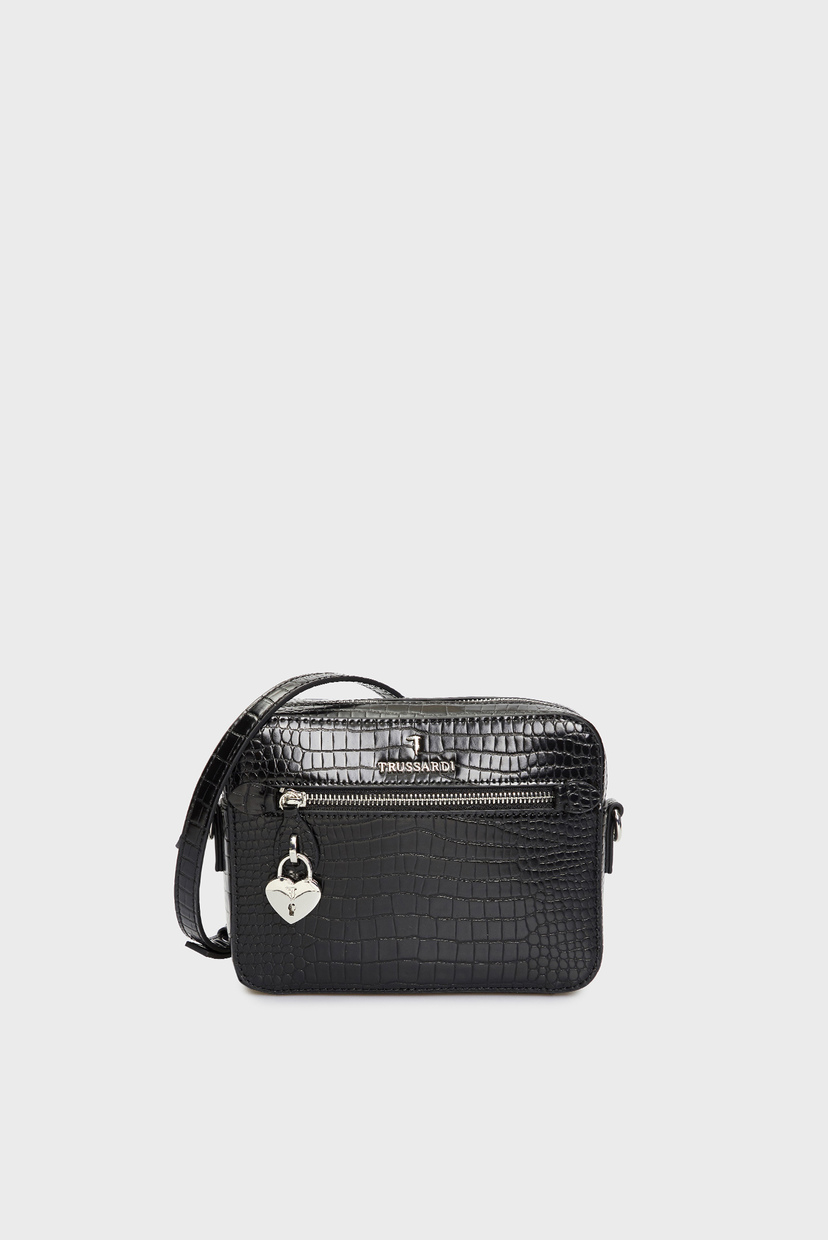 

Женская черная сумка PRE LILY CAMERA CASE STAMPA COCCO Trussardi OS 9Y099994/75B01083