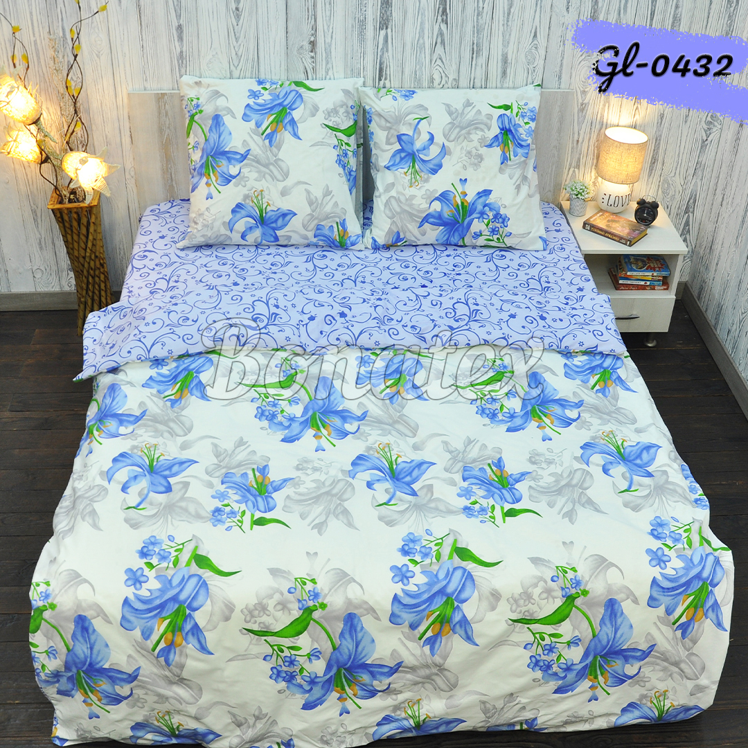 

Комплект постільної білизни BonaVita двоспальний бязь Flowers 180х215 (341-0432)