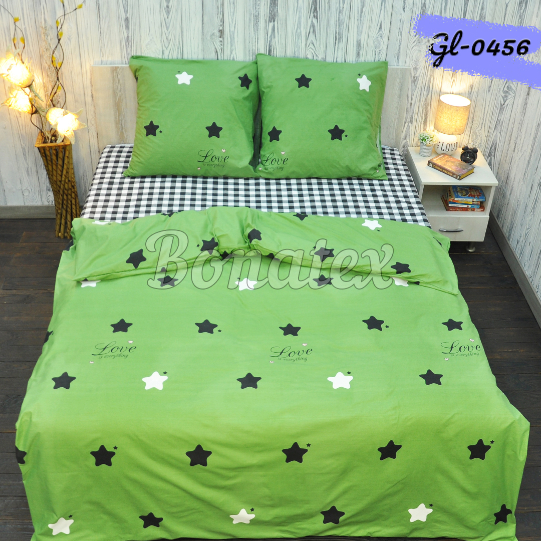 

Комплект постільної білизни BonaVita двоспальний бязь GreenStar 180х215 (341-0456)
