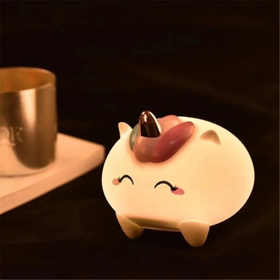 

Детский силиконовый ночник FreshAroma Единорог RGB ночник мягкий