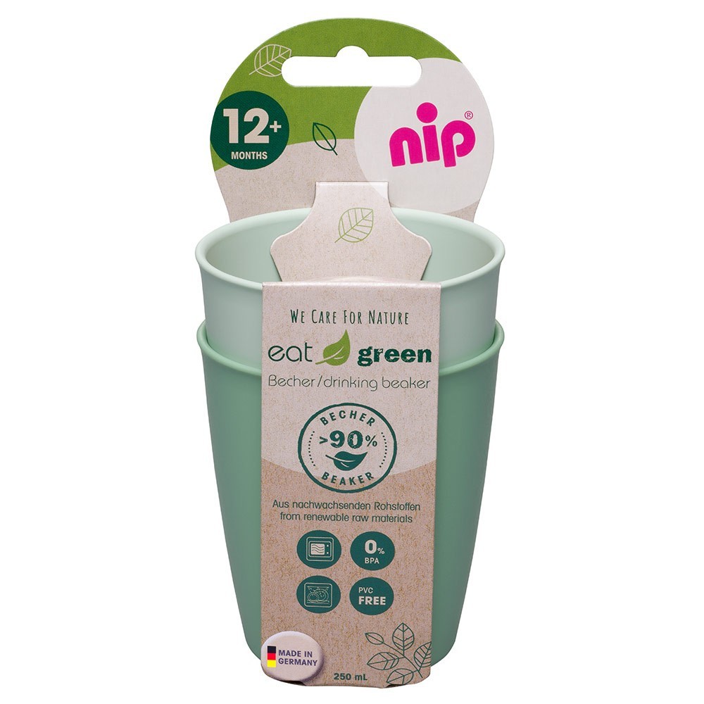 

Стаканы для питья Nip, эко-серия Green, 2 шт., 250 мл, зеленый (37067)