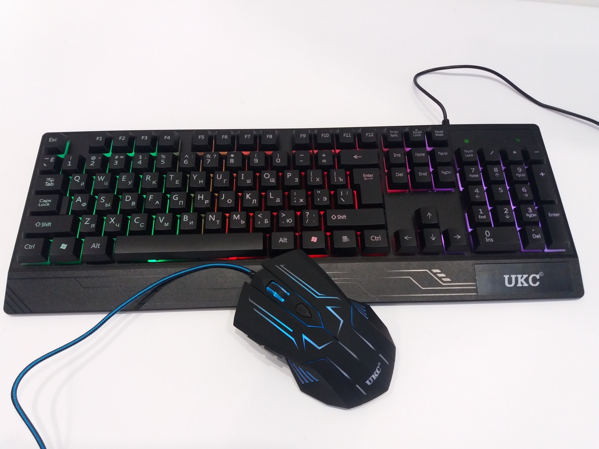 

Игровая проводная клавиатура и мышь UKC ART-4958 для ПК Комплект
