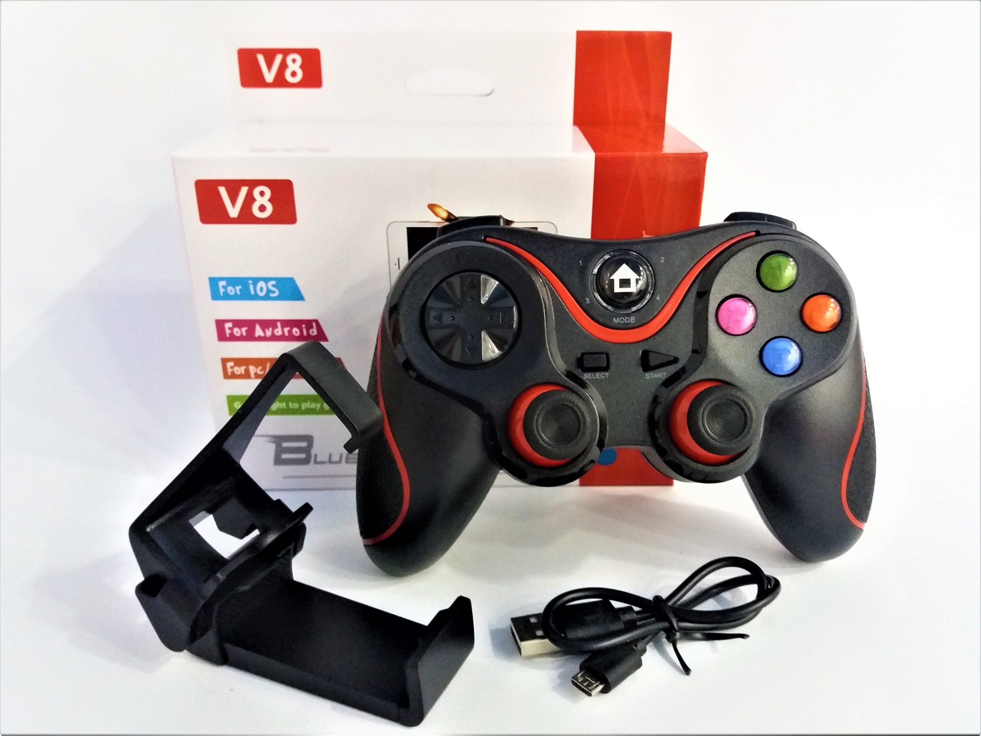 Джойстик для смартфона беспроводной iOS Android Gen Game V8 Bluetooth UKC  Wireless Controller Универсальный Черный с красным – фото, отзывы,  характеристики в интернет-магазине ROZETKA от продавца: Linski | Купить в  Украине: Киеве,