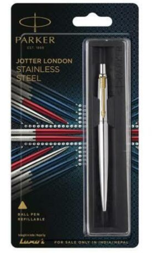 

Ручка шариковая Parker Jotter 17 SS GT в стальном корпусе в блистере