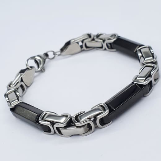 

Браслет мужской Steel Evolution "Markuss" из медицинской стали с PVD напылением BS 684