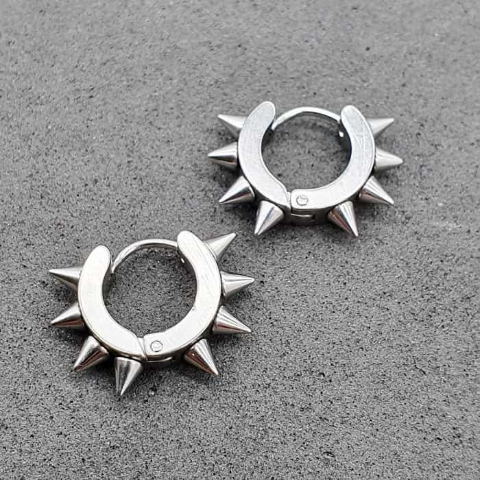 

Серьги-кольца Steel Evolution с шипами из медицинской стали 1124 S