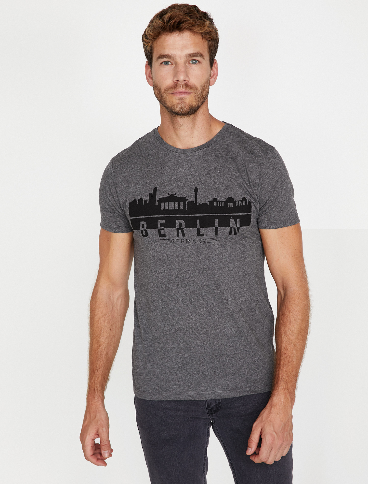 

Футболка Koton 9KAM11789CK-027 S Grey