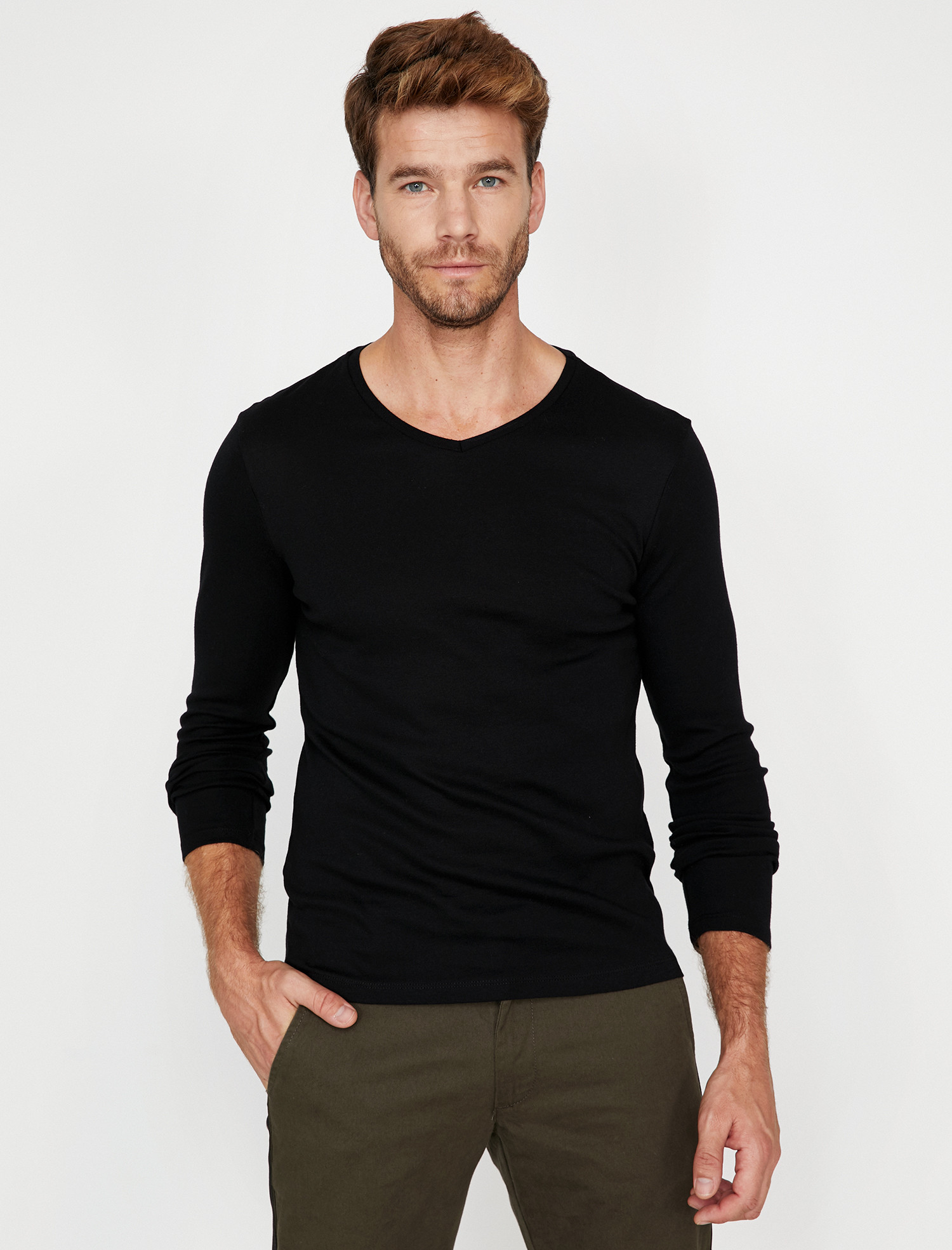 

Лонгслив Koton 9KAM12239LK-999 M Black