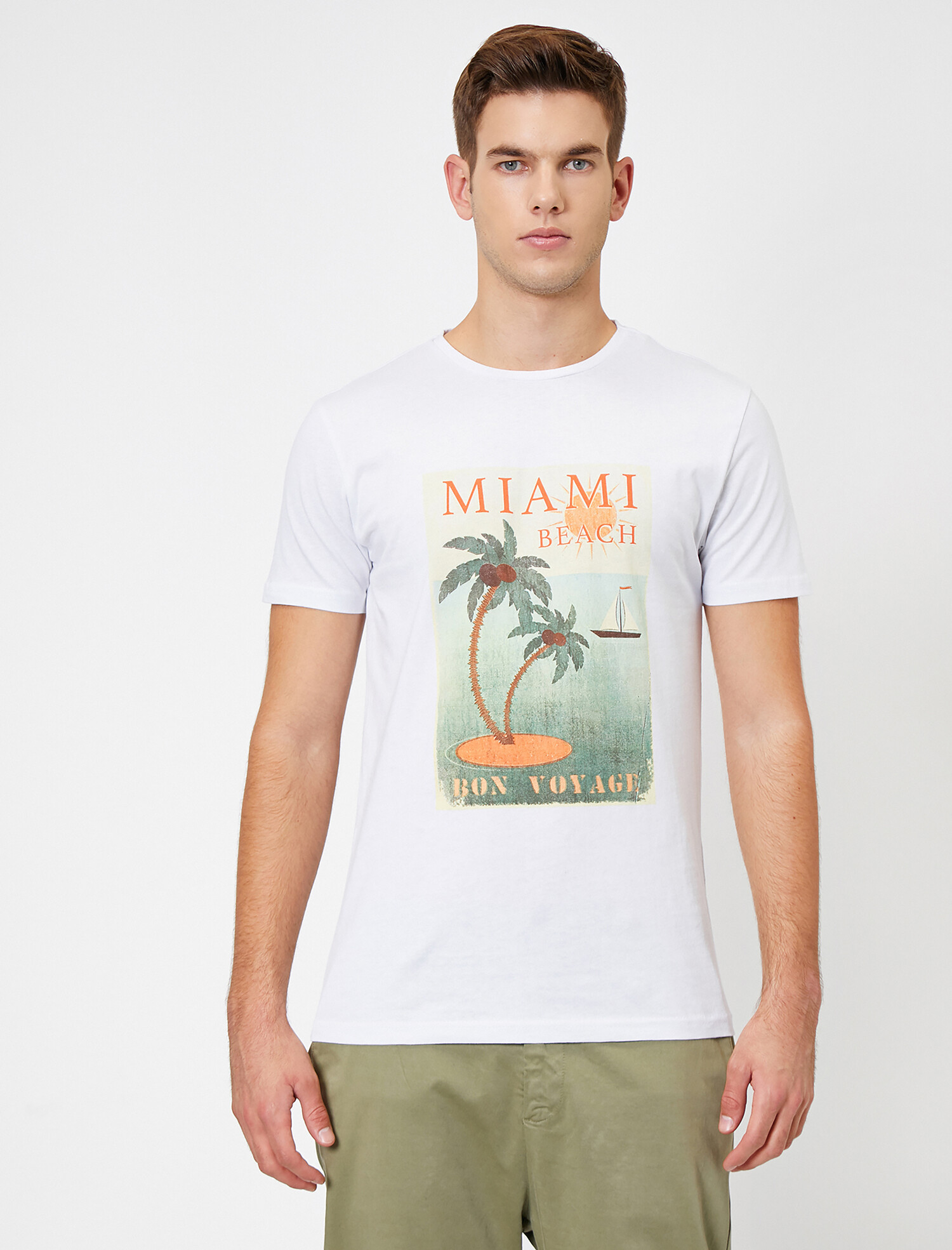

Футболка Koton 0YAM11776MK-000 XL White