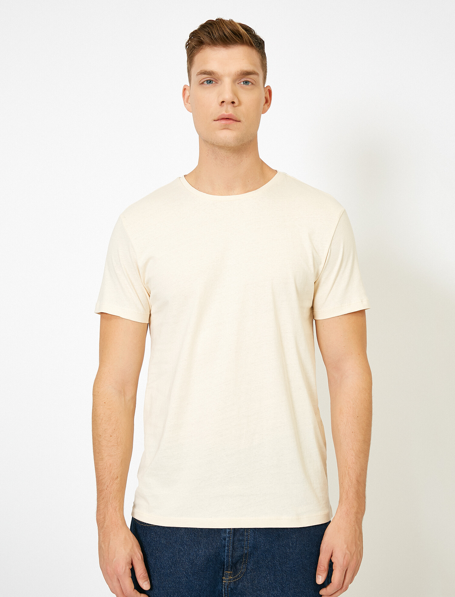 

Футболка Koton 0YAM12136LK-050 S Beige