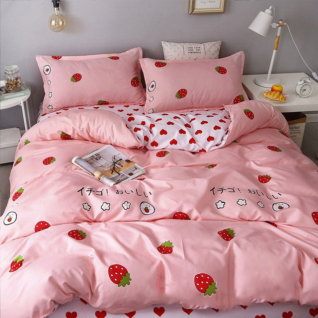 

Простынь MirSon Бязь Premium 17-0469 Fun strawberries 150х220 см