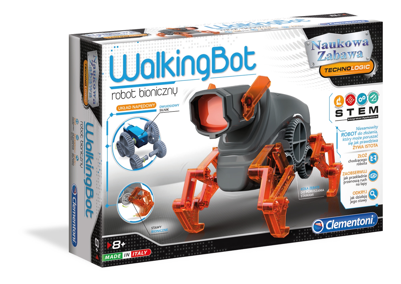 

Лаборатория робототехники Clementoni WALKING BOT Бионический робот (50059)