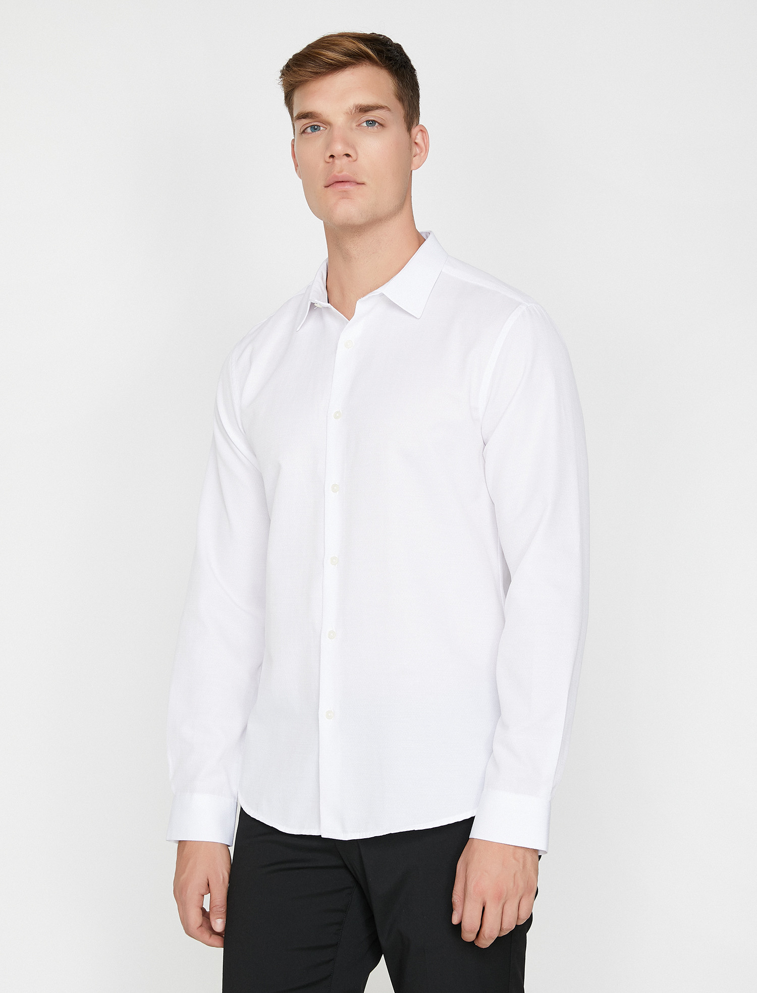

Рубашка Koton 0KAM69155NW-32U L White Design