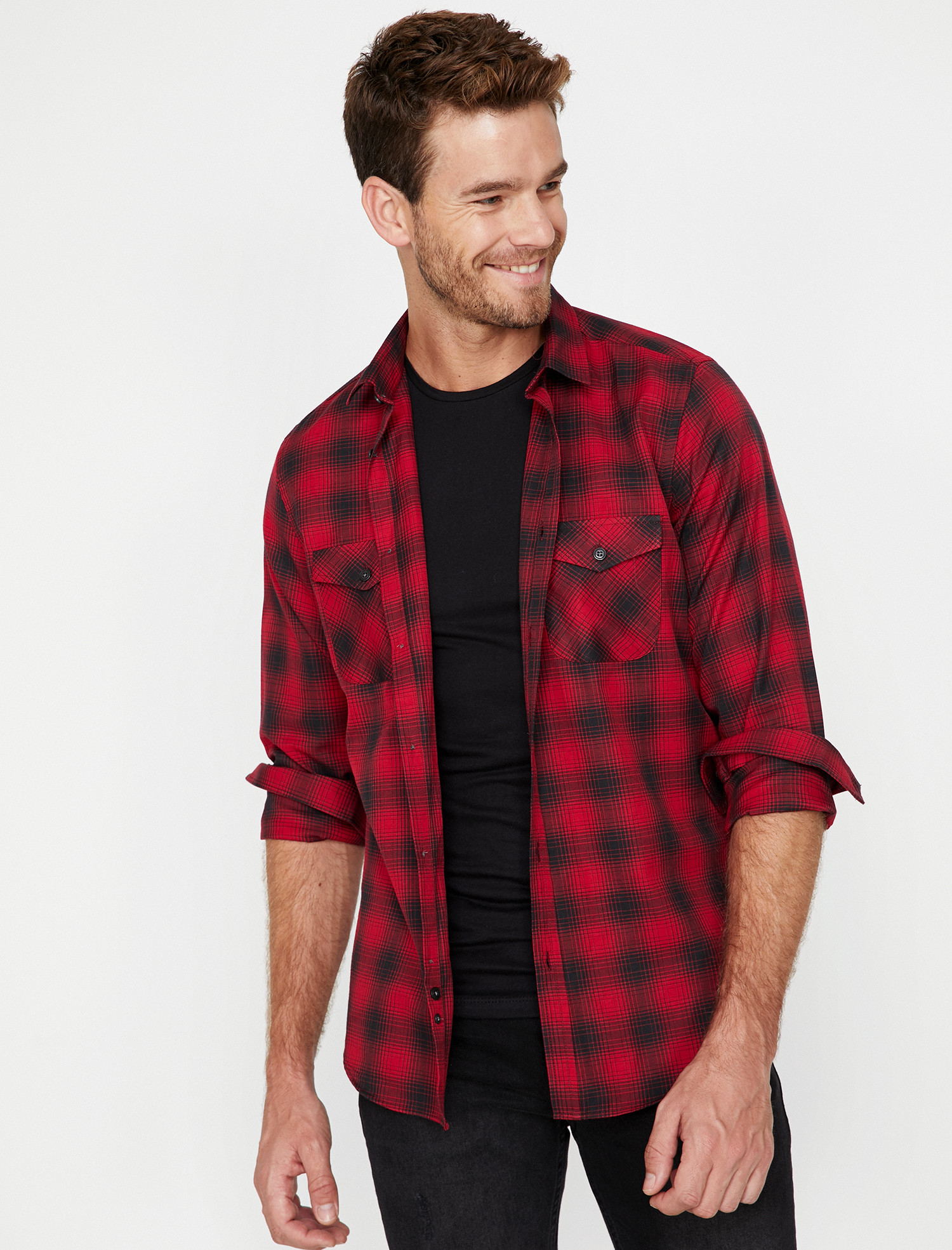 

Рубашка Koton 9KAM61239BW-09R XL Red Check