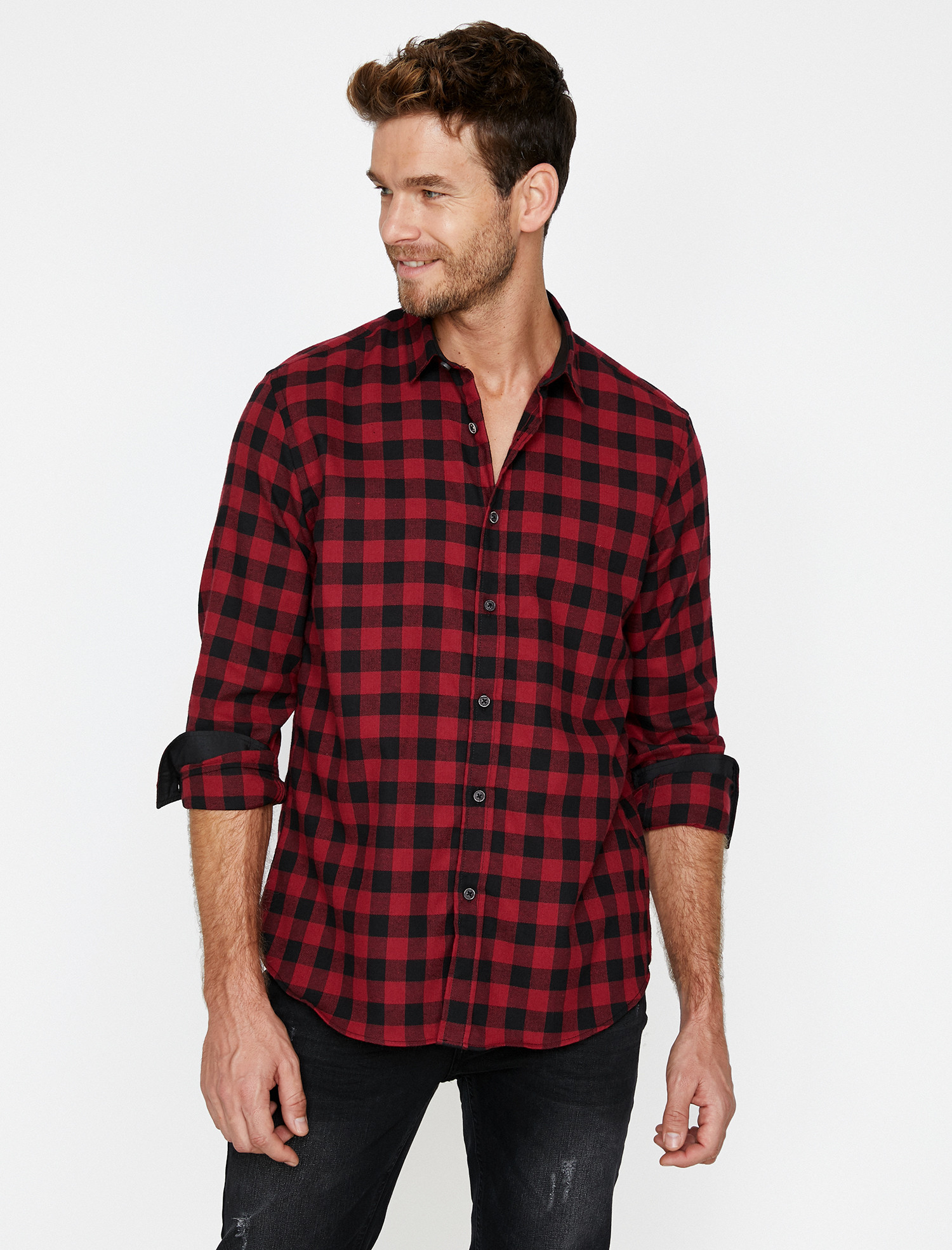 

Рубашка Koton 9KAM61548LW-01P XXL Red Check