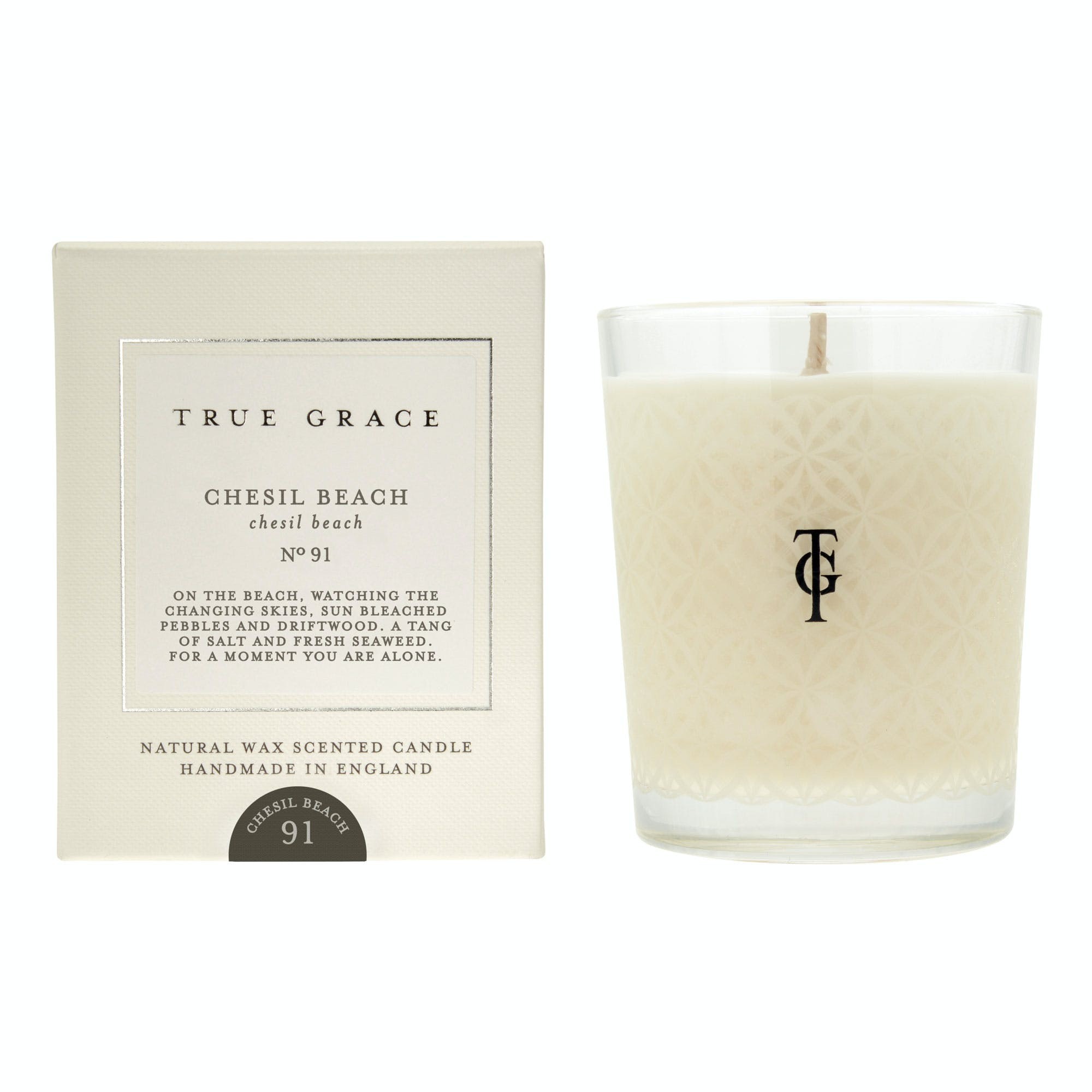 

Классическая ароматическая свеча TRUE GRACE Chesil Beach No91 190g