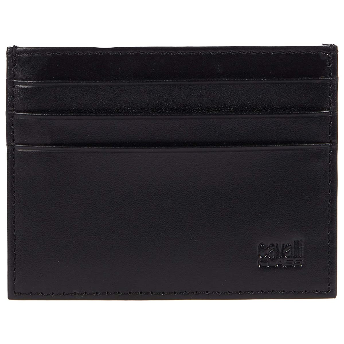 

Кошелек Roberto Cavalli Embossed Logo Card Case Black, Универсальный