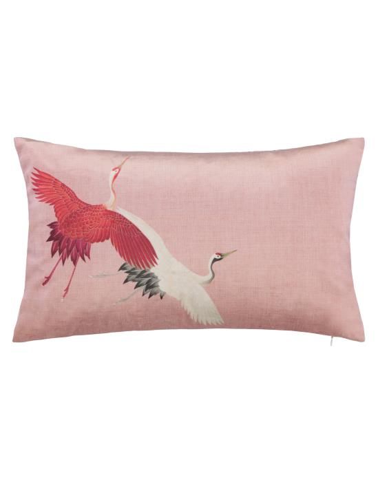 

Декоративная подушка ESSENZA Crane rose 30х50 розовая