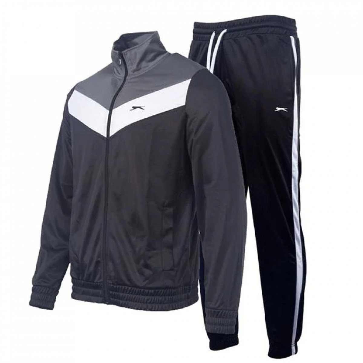 

Спортивный костюм Slazenger Poly T/Suit Sn00 Black/Char/Wht, XXL (52)