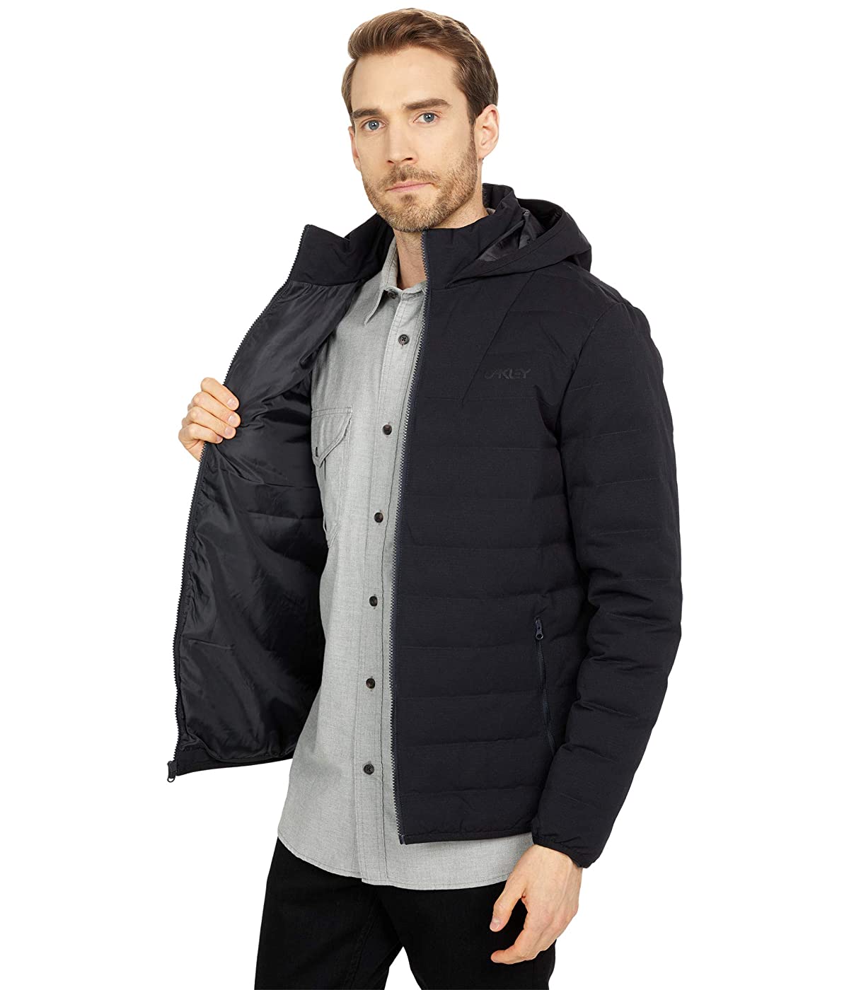 

Куртка Oakley Diversify Hooded Puffer Jacket Blackout, XS (42)