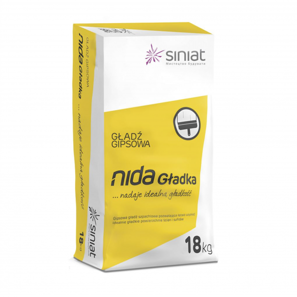 

Шпаклевка Plato Nida Gladka 18 кг
