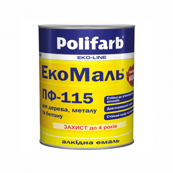 

Polifarb ЭкоМаль ПФ-115 желто-коричневая 2,7кг
