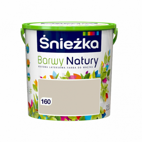 

Краска интерьерная латексная Sniezka Barwy Natury 160 горная тропа 2,5 л