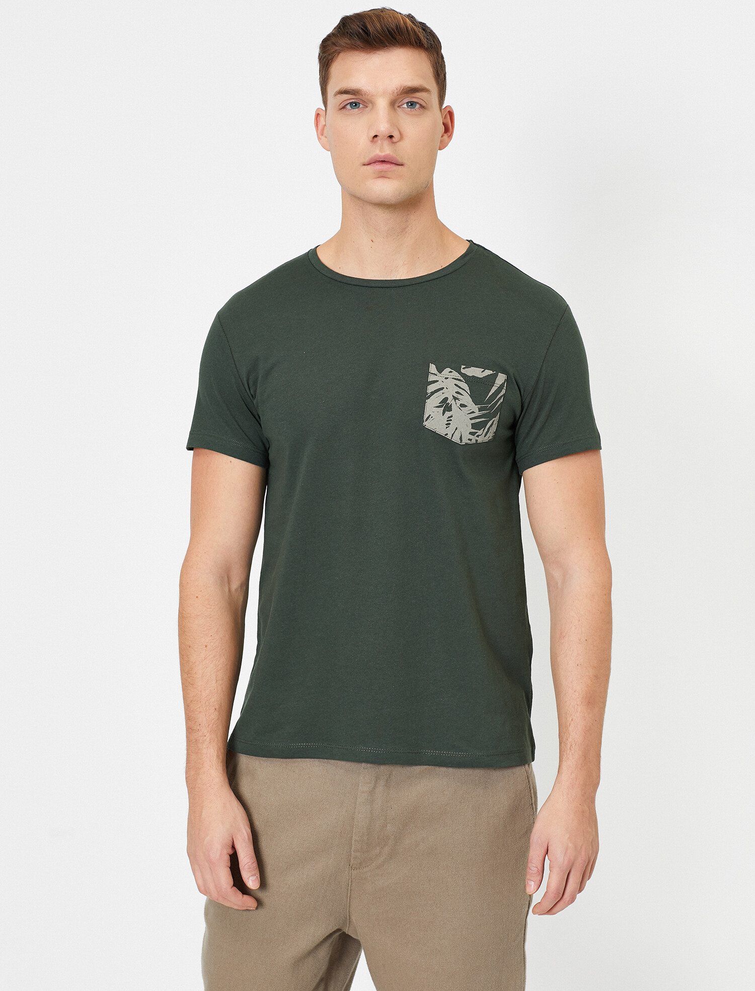 

Футболка Koton 0YAM11950MK-801 S Khaki