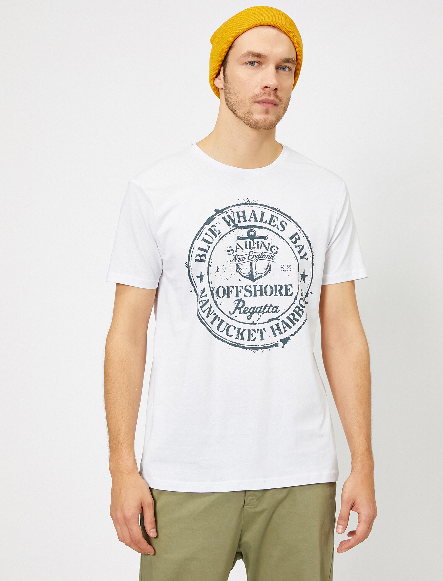 

Футболка Koton 0YAM11999CK-000 L White