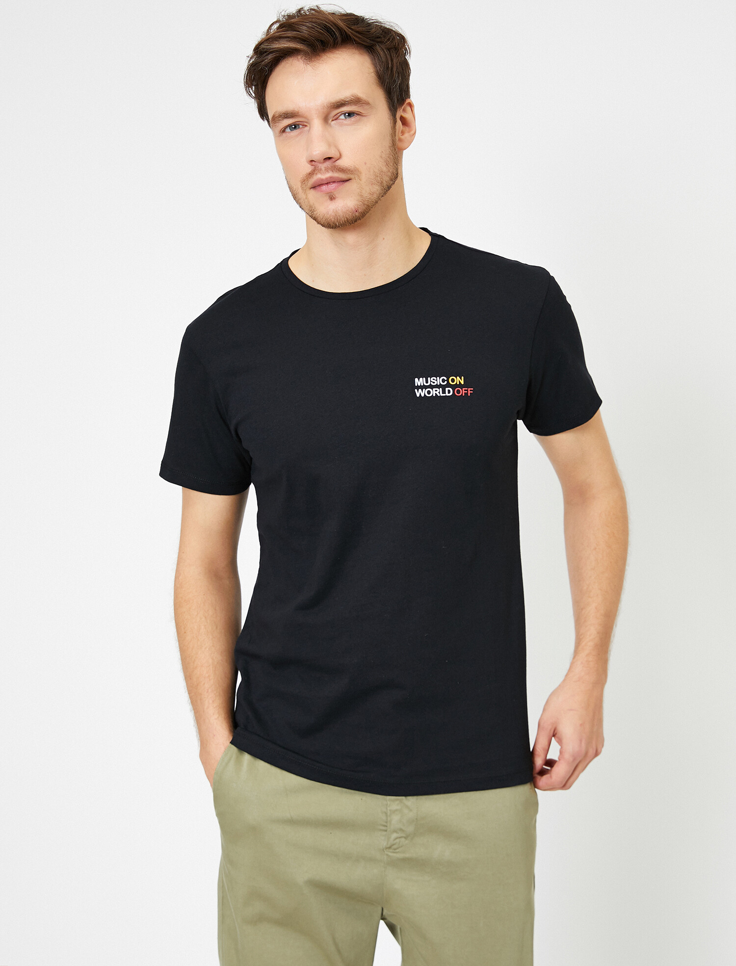 

Футболка Koton 0YAM14963DK-999 XL Black