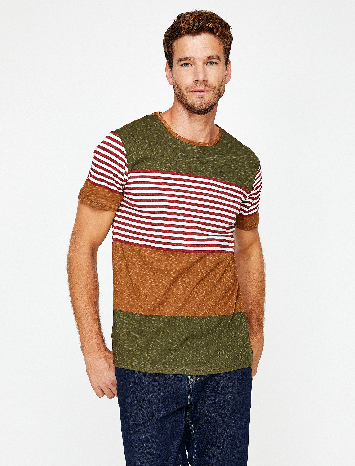 

Футболка Koton 9KAM11522MK-03M S Red Stripe